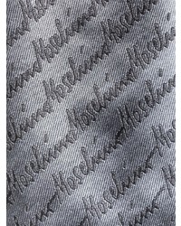 Moschino Silk Embroidered Logo Tie