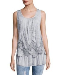 Le Marais Lace Embroidered Overlay Top