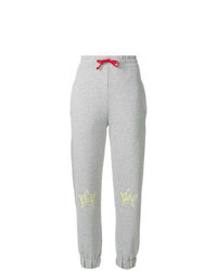Grey Embroidered Sweatpants