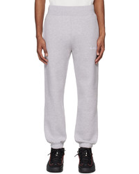 PLACES+FACES Gray Embroidered Lounge Pants