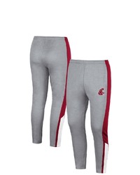 Colosseum Gray Washington State Cougars Up Top Pants