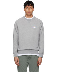 MAISON KITSUNÉ Grey Chillax Fox Patch Classic Sweatshirt