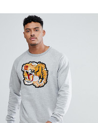 Just Junkies Sweatshirt With Tiger Embroidery