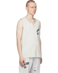 C2h4 Off White My Own Private Planet Layered Patch Tank Top