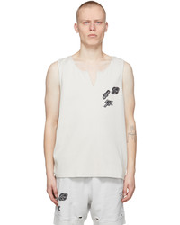 C2h4 Off White My Own Private Planet Layered Patch Tank Top