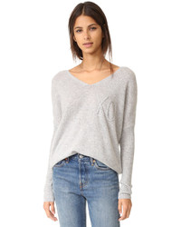 Wildfox Couture Wildfox Xo Embroidery Cashmere Sweater