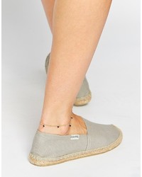 Soludos Original Dali Gray Espadrille Flat Shoes