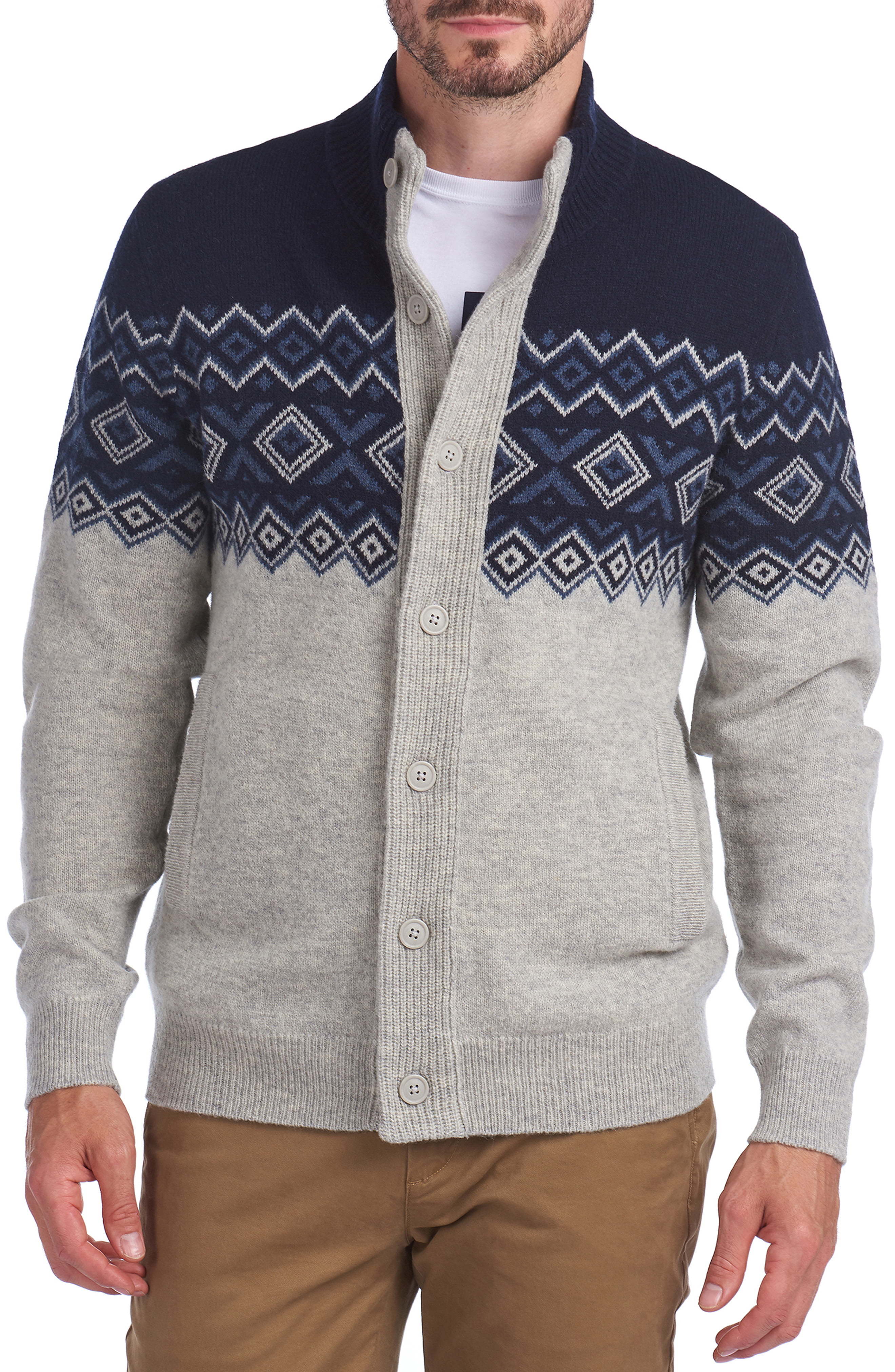 Barbour Kirk Fair Isle Wool Cardigan, $170 | Nordstrom | Lookastic