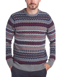 Barbour Case Fair Isle Wool Crewneck Sweater