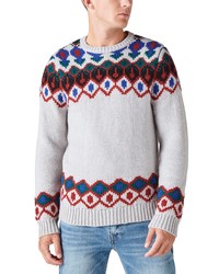 Lucky Brand Fair Isle Crewneck Sweater