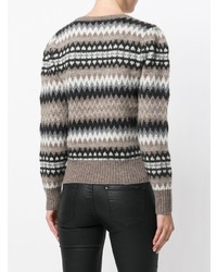 Marc Jacobs Fair Isle Puff Sleeve Sweater