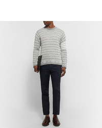 Thom Browne Intarsia Cotton Wool And Mohair Blend Sweater