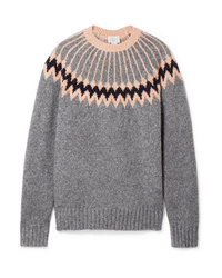 Jason Wu GREY Intarsia Wool Blend Sweater