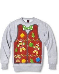 License Ugly Christmas Gingerbread Man Vest Sweatshirt