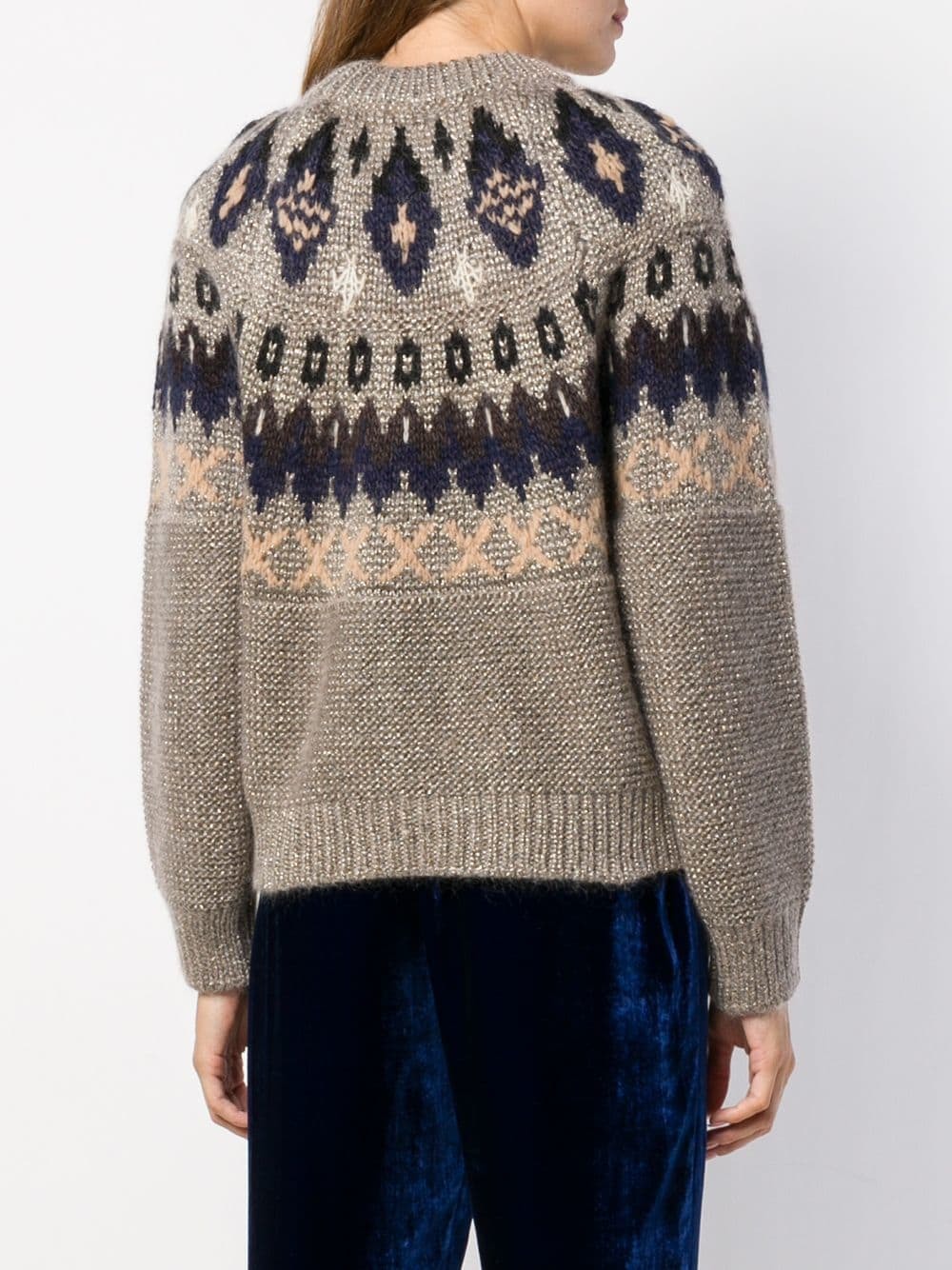 Forte Forte Lurex Nordic Knit Sweater, $597 | farfetch.com | Lookastic