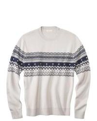 Merry Link Co., Ltd. Merona Pullover Fair Isle Sweater Pebble M