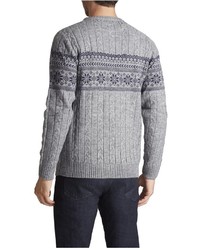 Of All Threads Cable Fairisle Crew Sweater