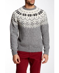 Gant Rugger Jacquard Knit Crew Neck Sweater