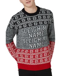 Topman Sleigh My Name Sweater