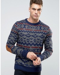Bellfield Vintage Style Fairisle Knitted Sweater
