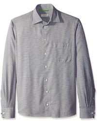 Eton Contemporary Fit Flannel Herringbone Sportshirt