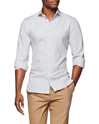 Suitsupply Extra Slim Fit Button Up Flannel Shirt