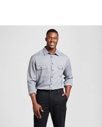 Goodfellow Co Big Tall Standard Fit Herringbone Flannel Shirt