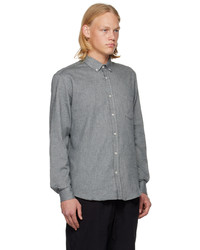 Sunspel Gray Patch Pocket Shirt