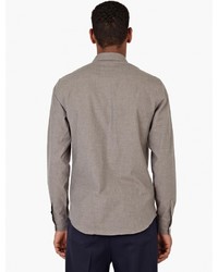 Melindagloss Grey Cotton Flannel Shirt