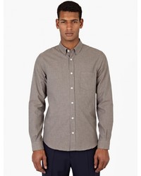 Melindagloss Grey Cotton Flannel Shirt