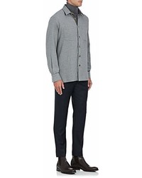 Luciano Barbera Houndstooth Cotton Shirt