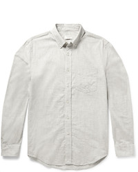 Club Monaco Slim Fit Button Down Collar Cotton Flannel Shirt