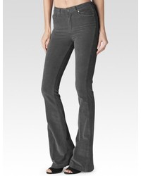 Paige High Rise Bell Canyon Granite Grey Corduroy