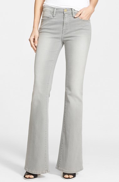 grey flare jeans