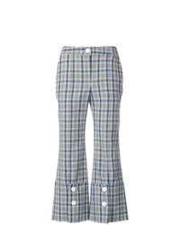 Eudon Choi Check Cropped Trousers