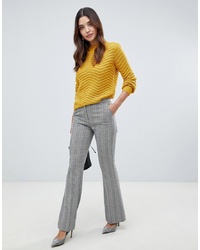 Y.a.s Check Flare Trousers