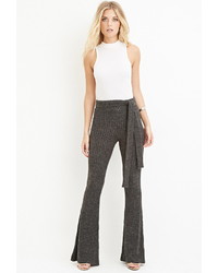 Forever 21 Contemporary Belted Flare Pants