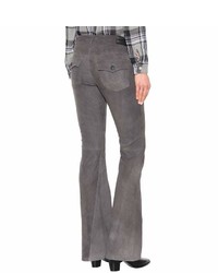 True Religion Flared Suede Trousers