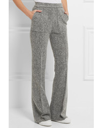 By Malene Birger Vassionah Boiled Wool Blend Flared Pants Gray
