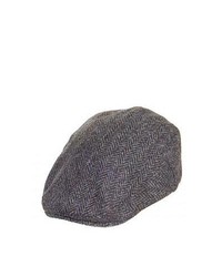 Failsworth Hats Harris Tweed Flat Cap Grey Mix