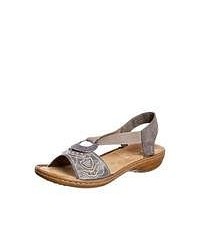 Grey Flat Sandals