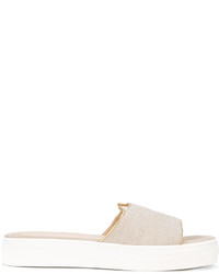 Charlotte Olympia Kitty Embroidered Slip On Sandals