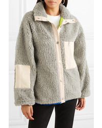 Sandy Liang Ollie  Trimmed Fleece Jacket