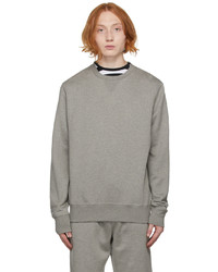 Grey Fleece Crew-neck Sweater