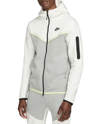 Nike Sportswear Tech Fleece Zip Hoodie In Dark Greylemon Black At Nordstrom