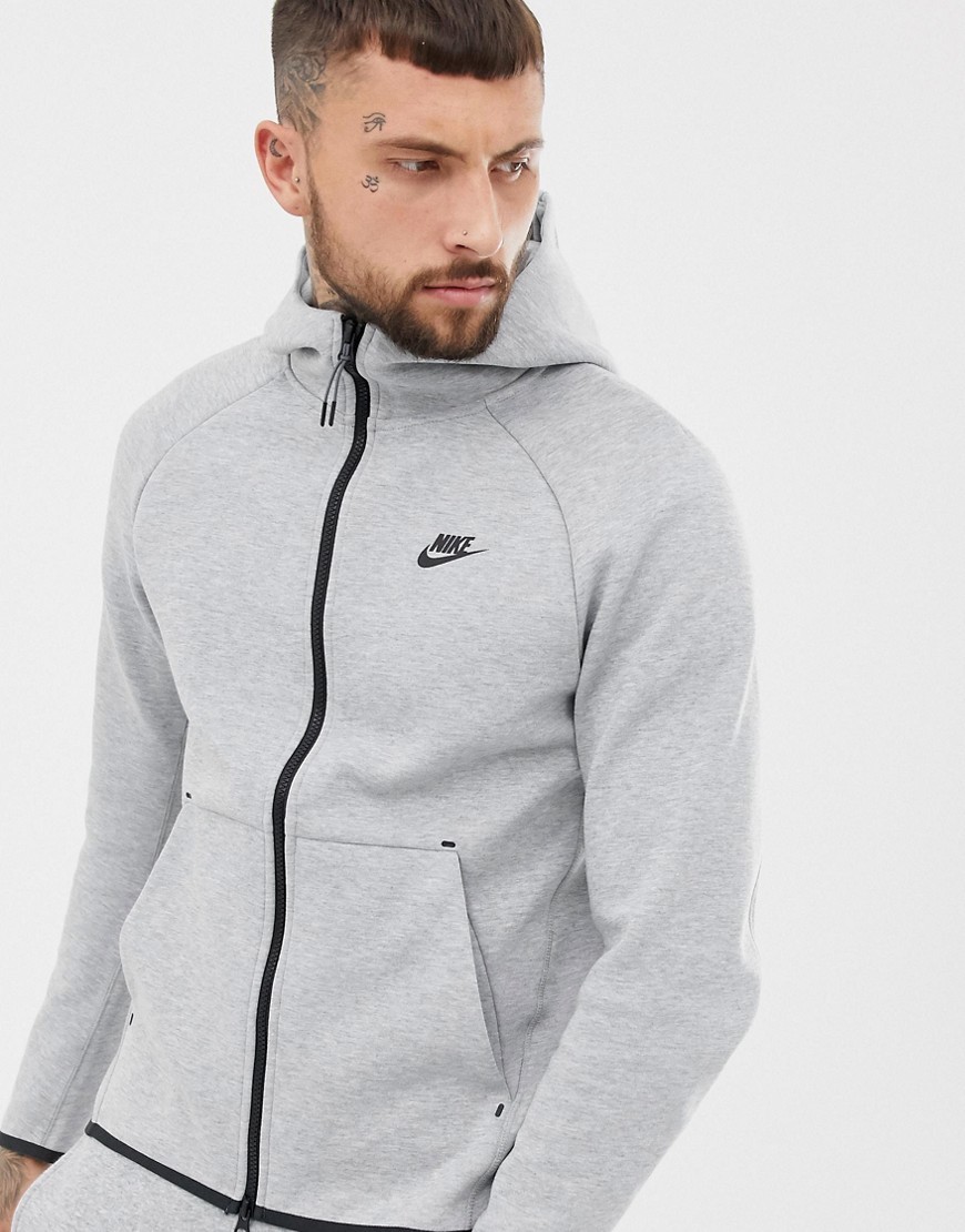 Nike Tech Fleece Zip Through Hoodie In Grey 928483 063, $90 | Asos ...