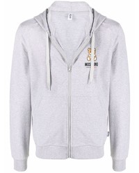 Moschino Teddy Logo Zipped Hoodie