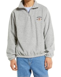 BDG Urban Outfitters Heritage Crest Quarter Zip Fleece Sweatshirt