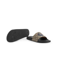 Gucci supreme best sale wolf slides