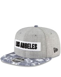 New Era Heathered Gray Lafc Floral 9fifty Snapback Hat